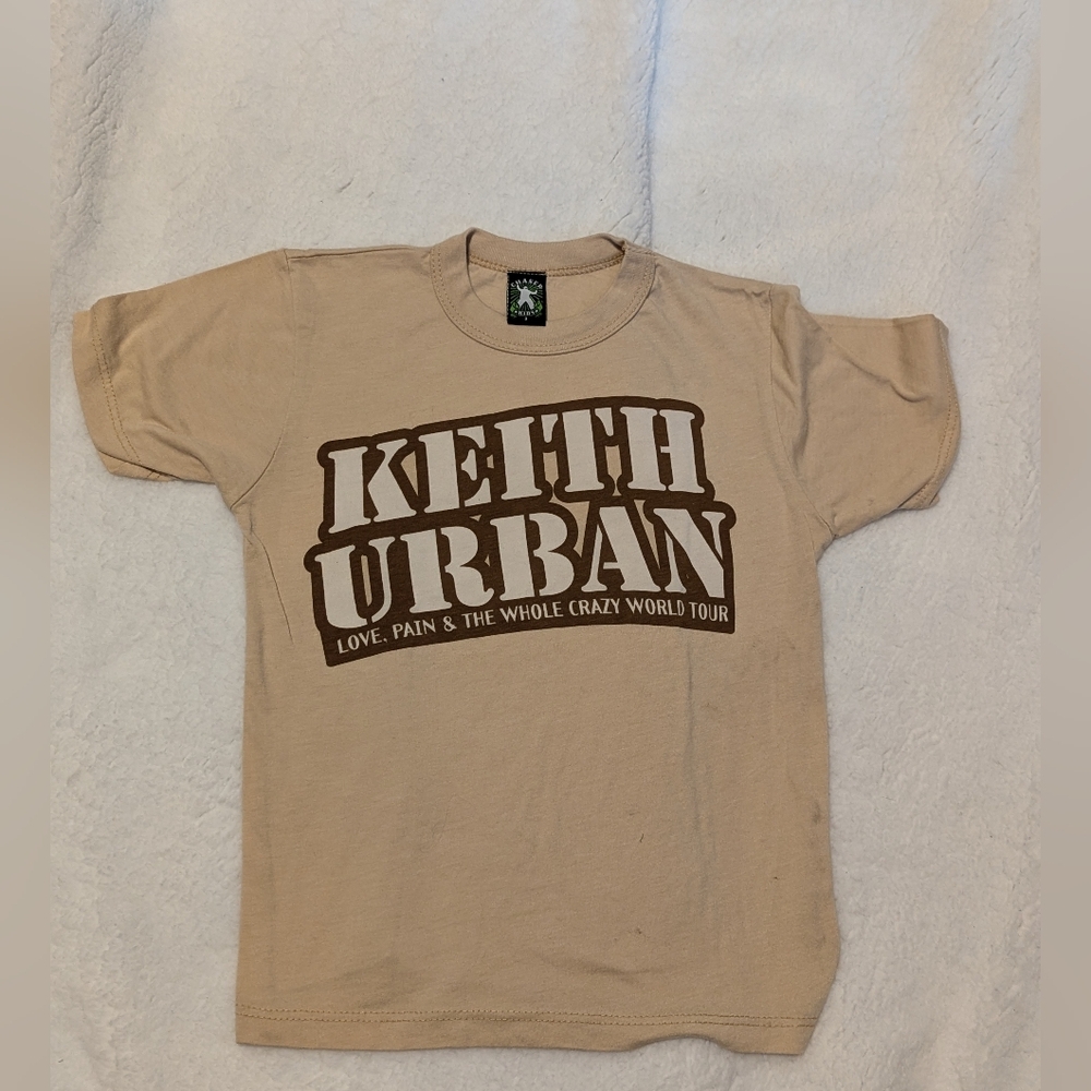Keith Urban Toddler graphic Kids Tan T-Shirt/ Chaser/ Size Boy 3